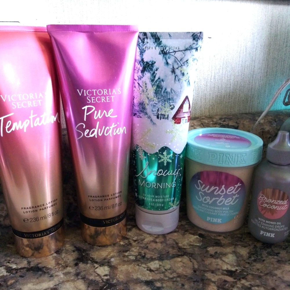 Bath and body works and victorias secret